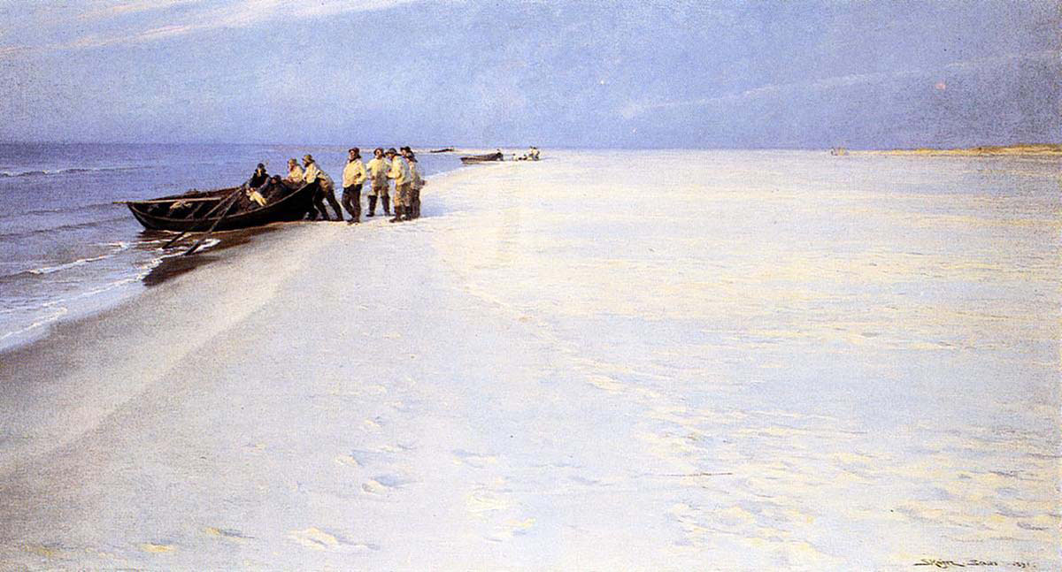 Fishermen on the Beach at Skagen
